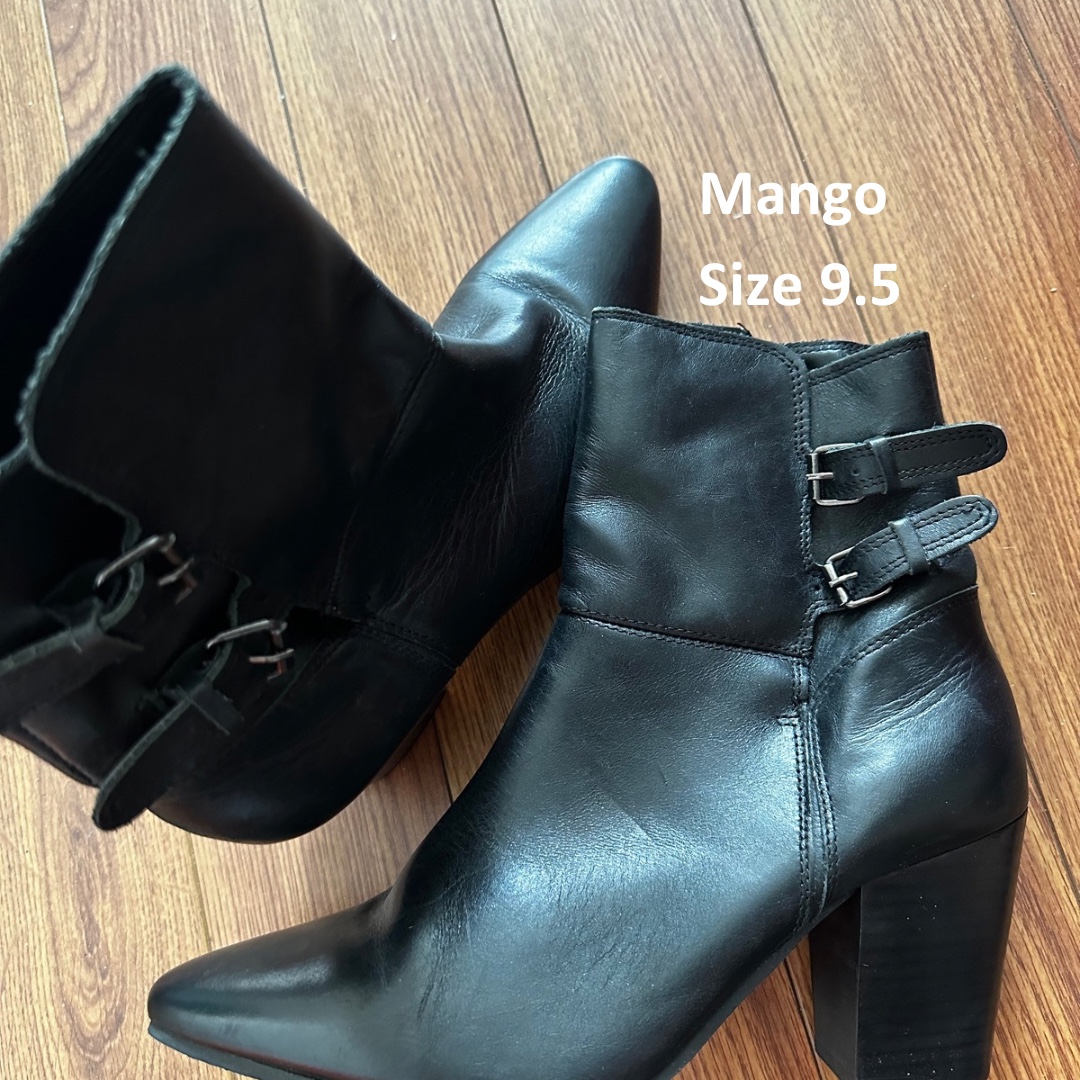 Mango Black Ankle Boots - photo 2