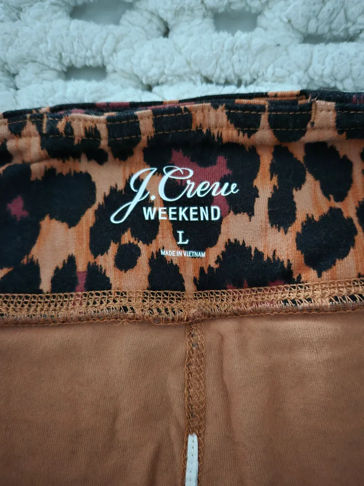J. Crew Highrise Animal Print Leggings image indicator(4)