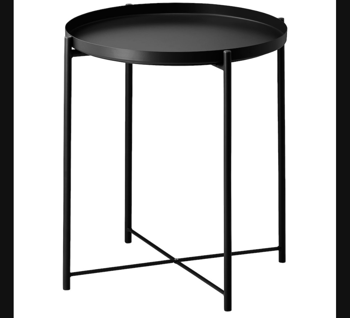 Balcony Black Mesh Chair and Table Set - photo 3