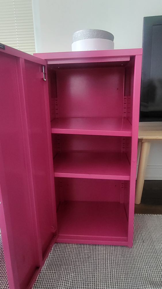 IKEA Pink Metal Cabinet - photo 2