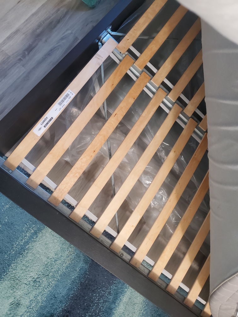 Queen Size Bed Frame IKEA MALM and Mattress - photo 2