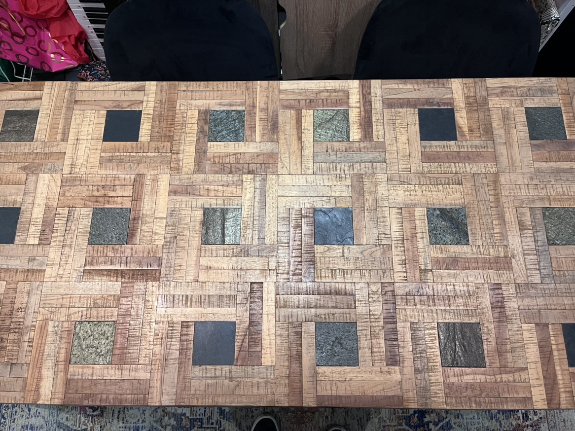 Dining Table with Stone Inlay - photo 2