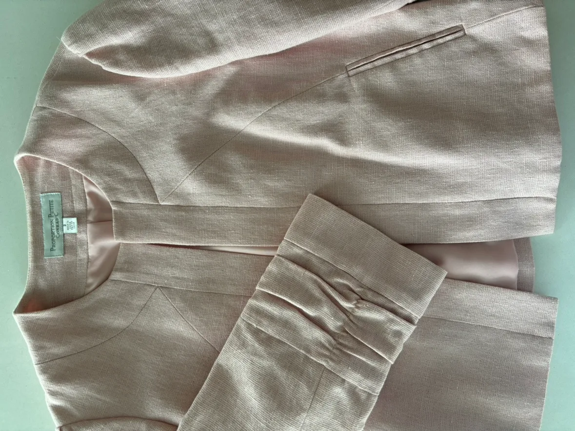 Pink Blazer, linen cotton blend image indicator(3)