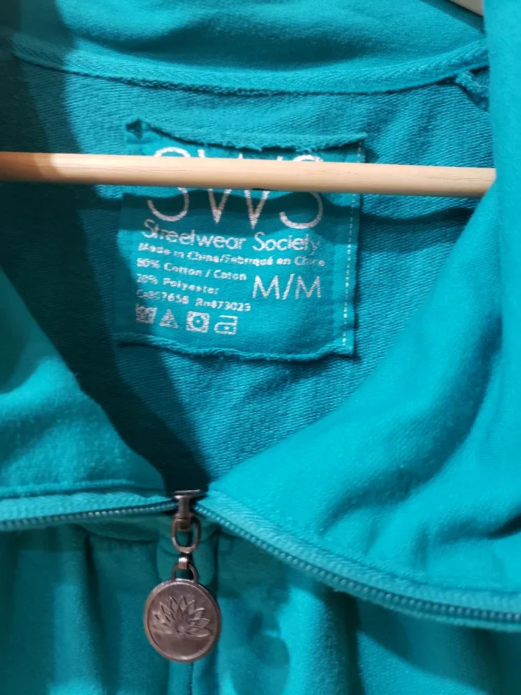 Streetwear Society Teal Zip Up Hoodie image indicator(2)