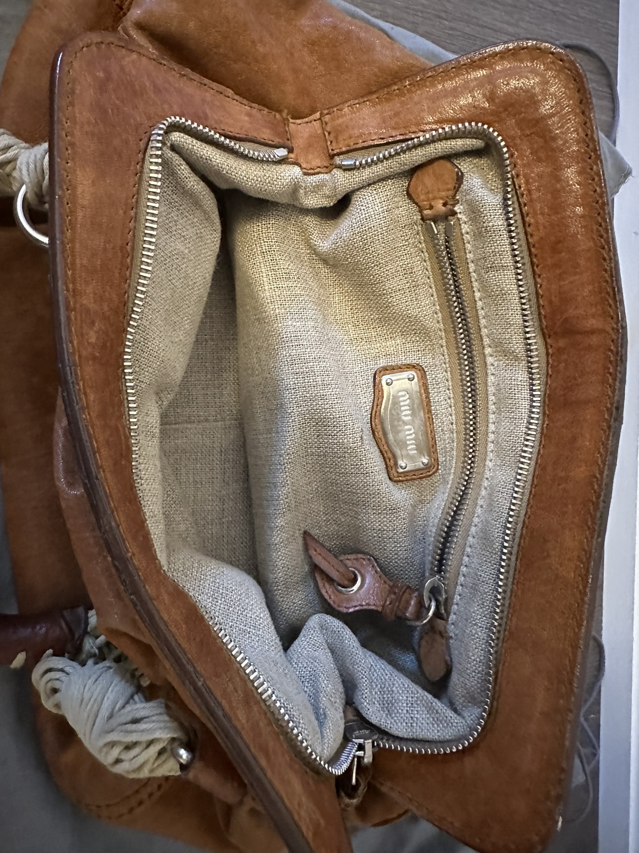 Vintage MIU MIU Doctor Satchel (Caramel) - photo 3
