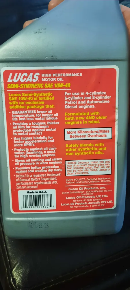 Brand New 1L. Lucas Engine Oil Semi 10w-40 image indicator(3)