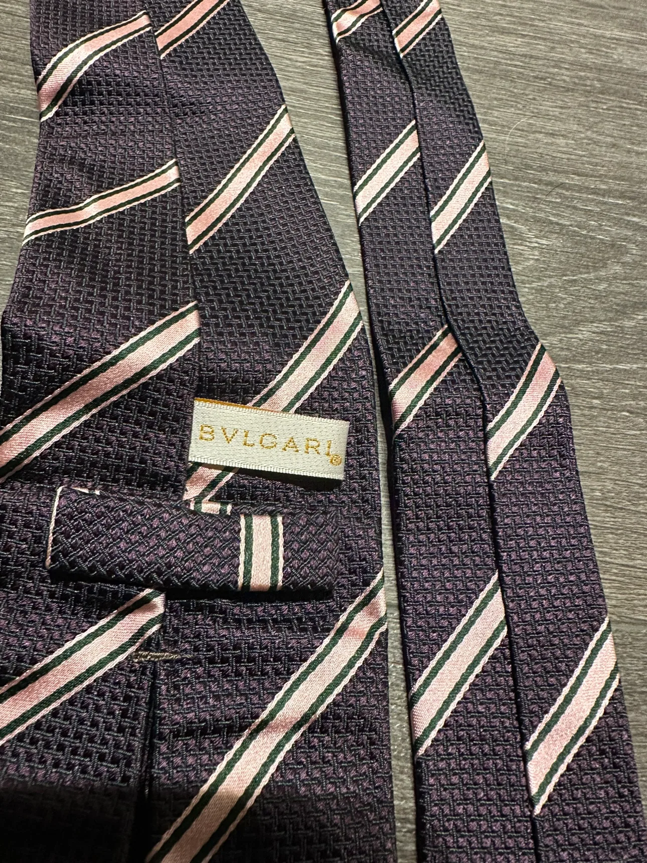 100% authentic Bulgari silk tie image indicator(2)