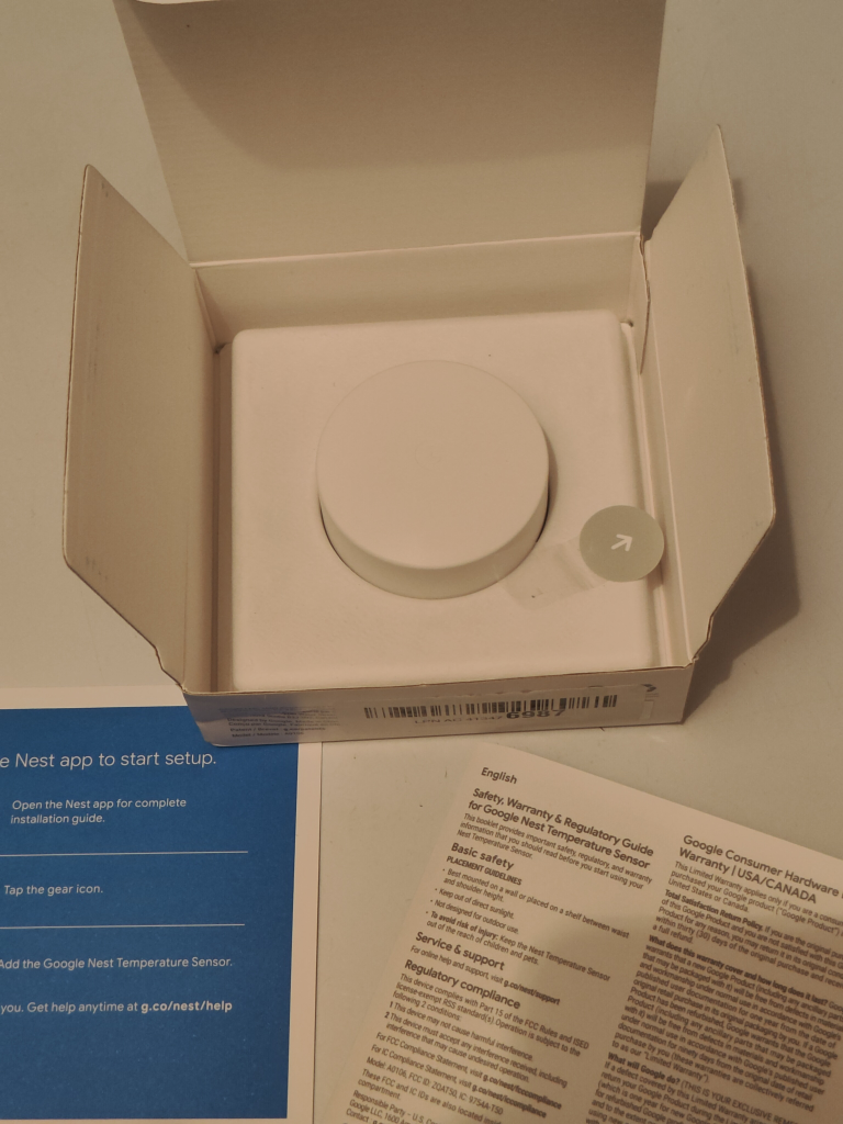 Google Nest Temperature Sensor - photo 3