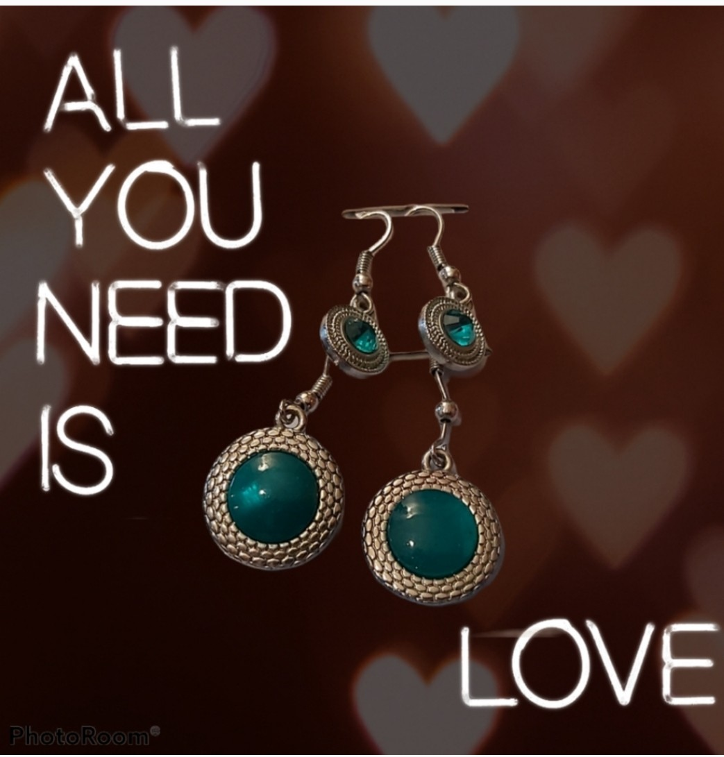 Teal Green Earrings set of two styles - photo 4