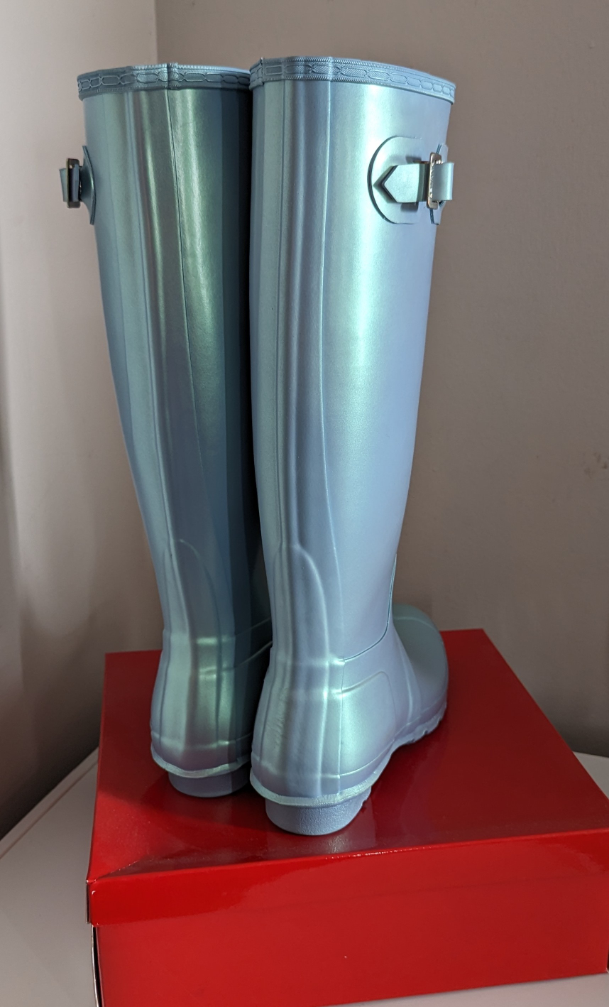 Hunter Nebula Boots - Baby Blue Size 8 - photo 5