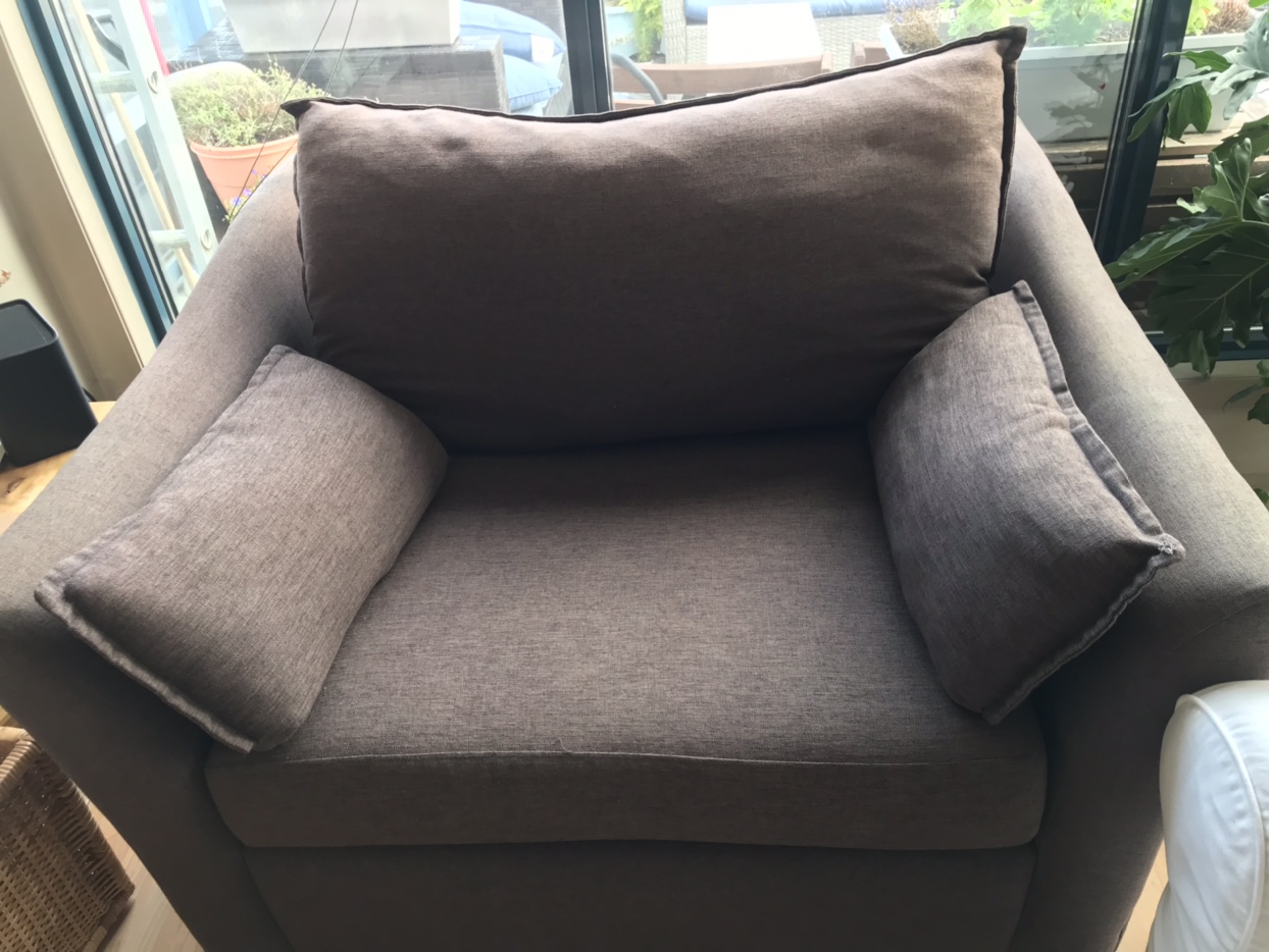 Two seater Armchair with Pillows