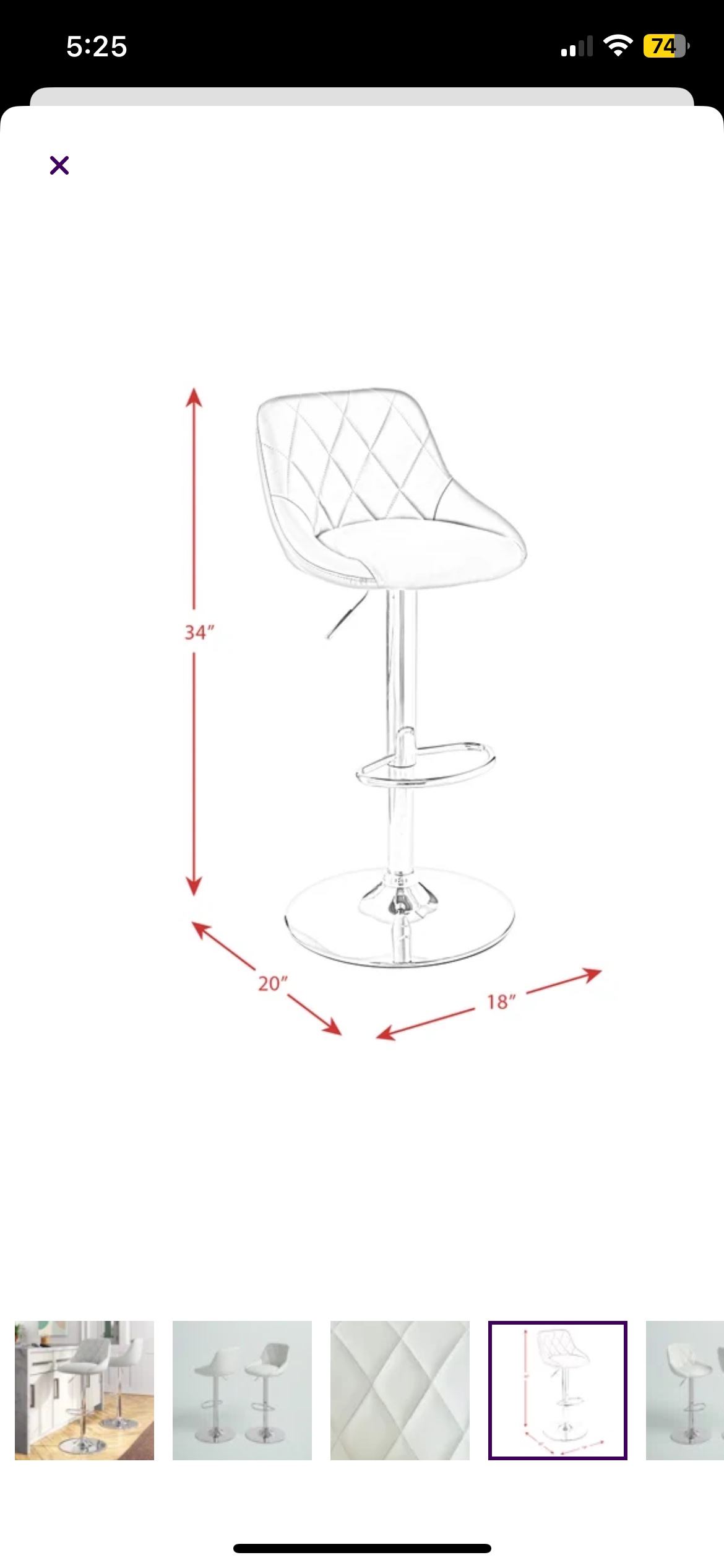 White Bar Stools - photo 3
