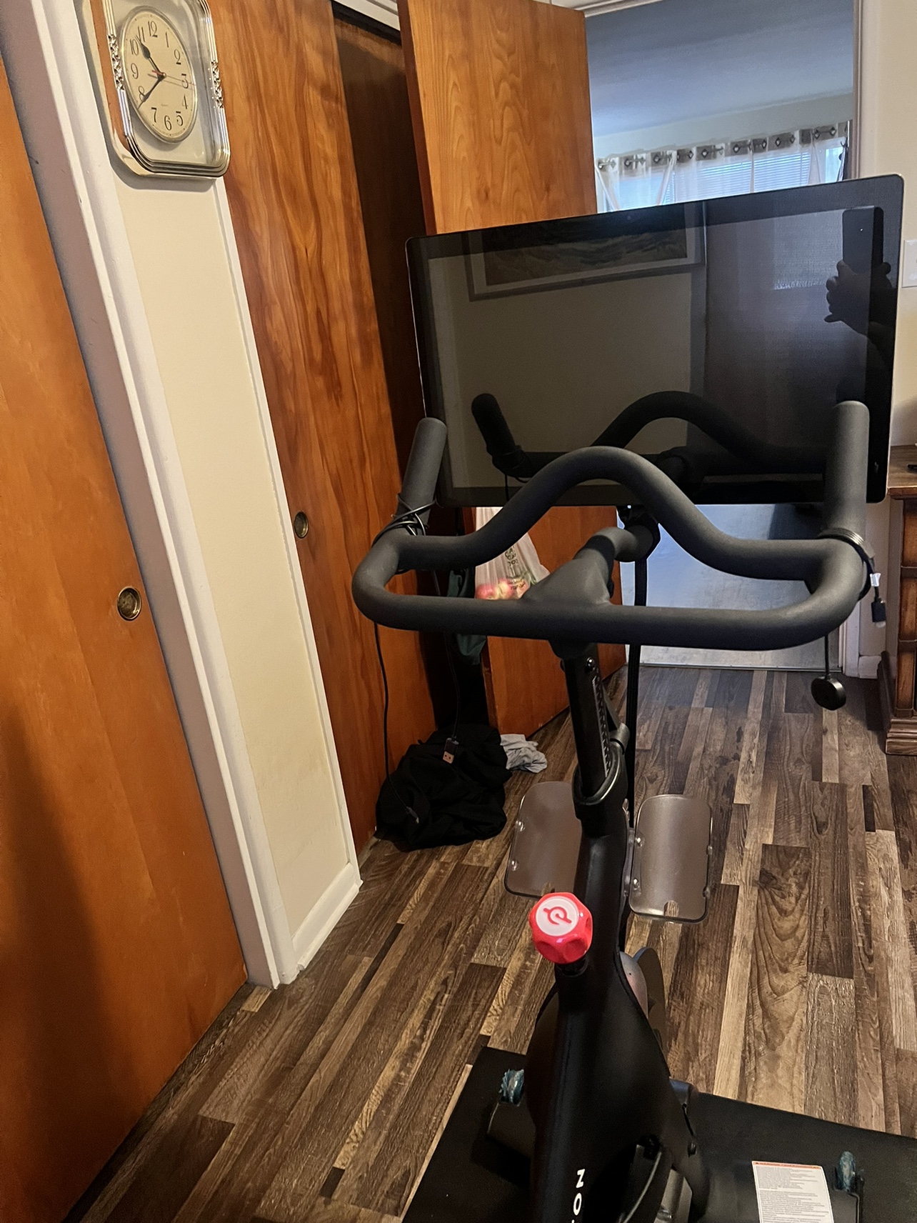 Peloton Bike + Mat - Moving Sale - photo 3
