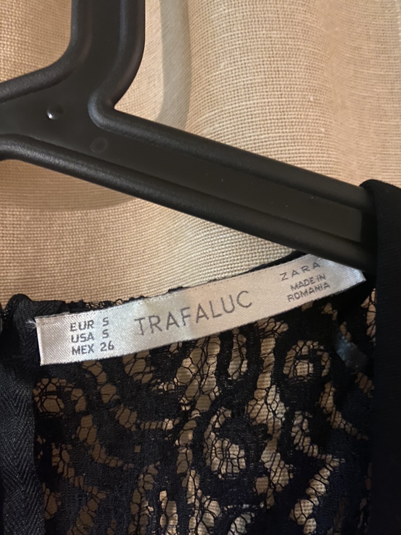 Black V neck Lace back Dress - photo 4
