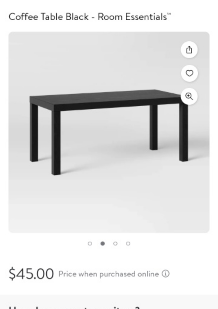 Room Essentials Coffee Table