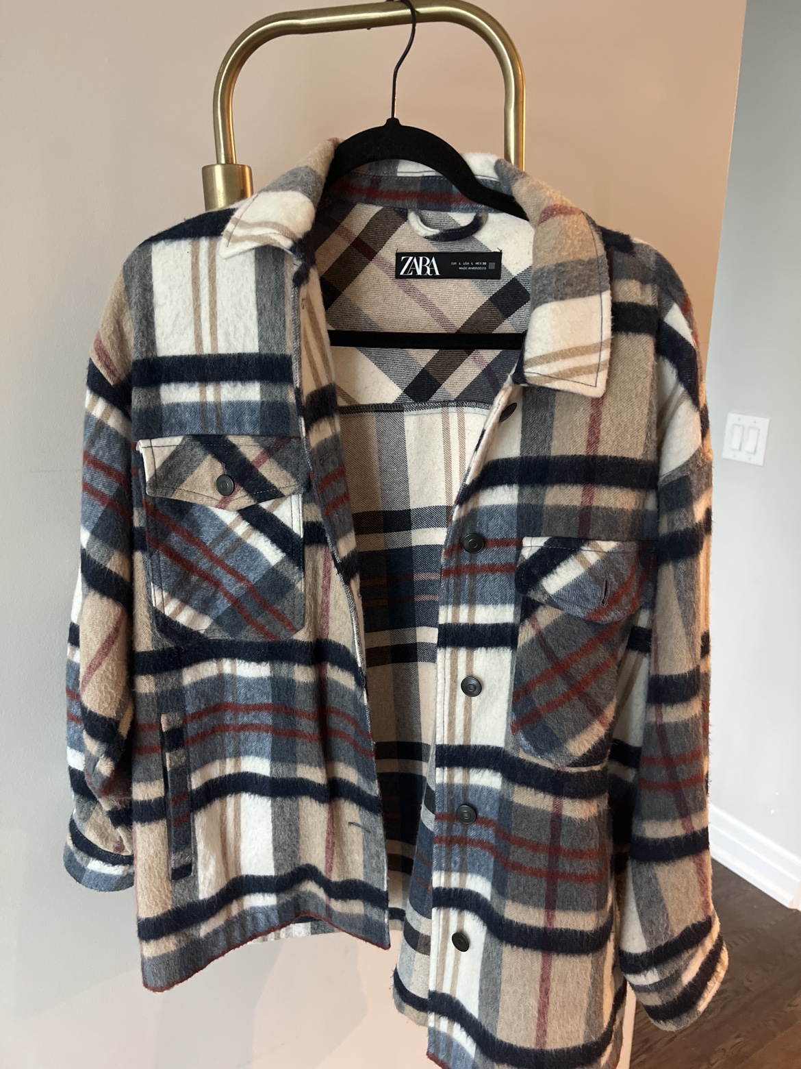 Zara Plaid Flannel Shirt