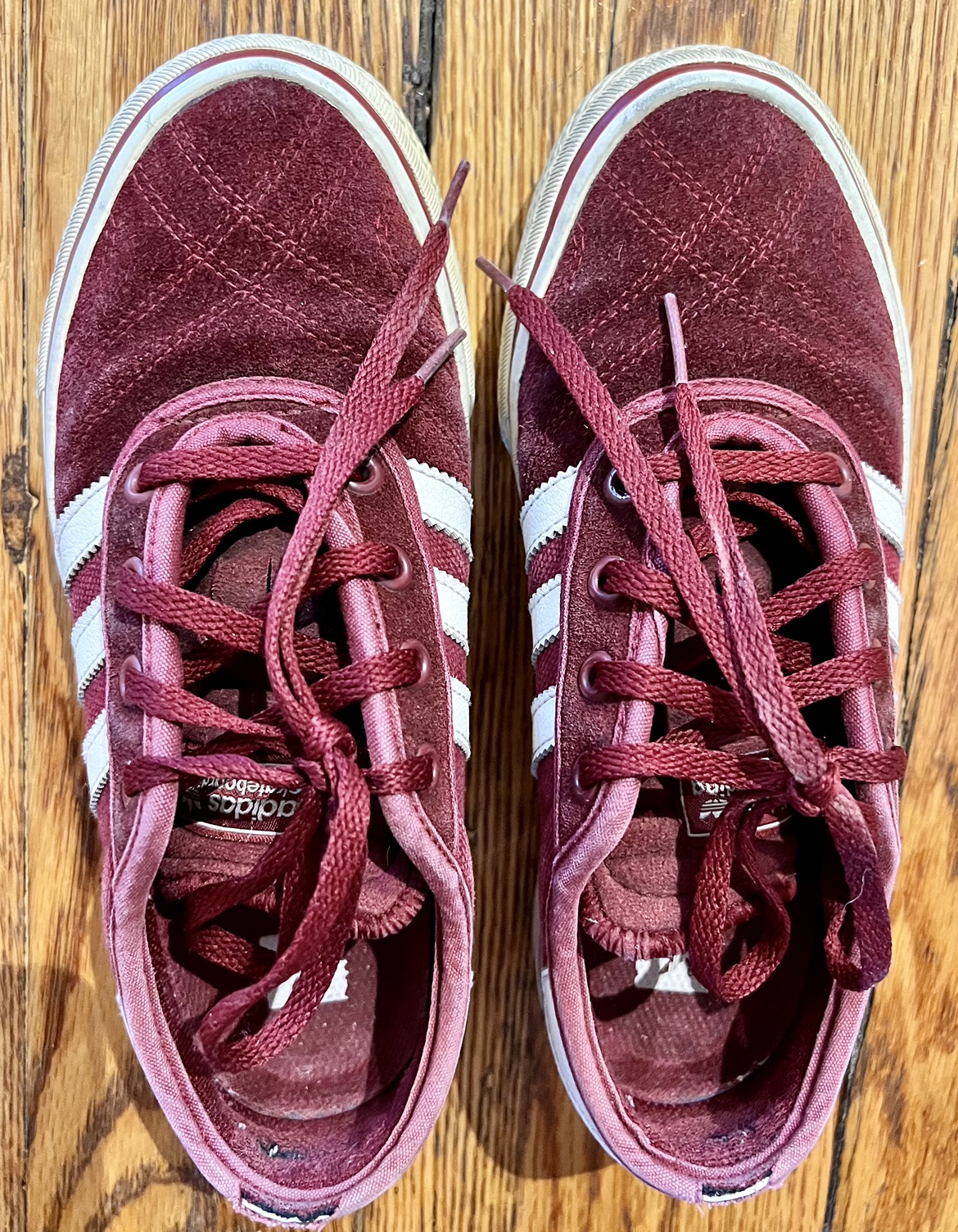 Adidas Burgundy Suede Sneakers - photo 2