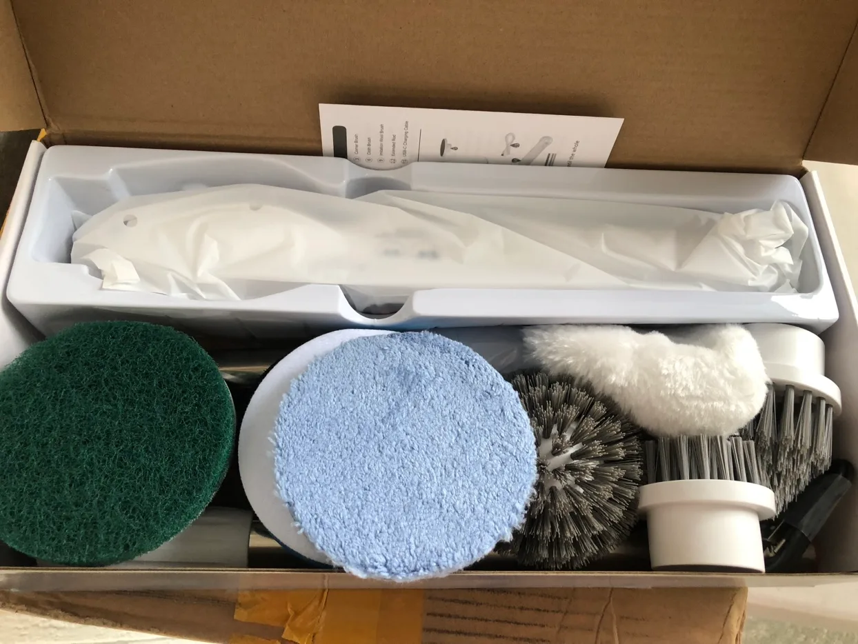 Electric Spin Scrubber, Cordless Cleaning Brush with 8 image indicator(9)