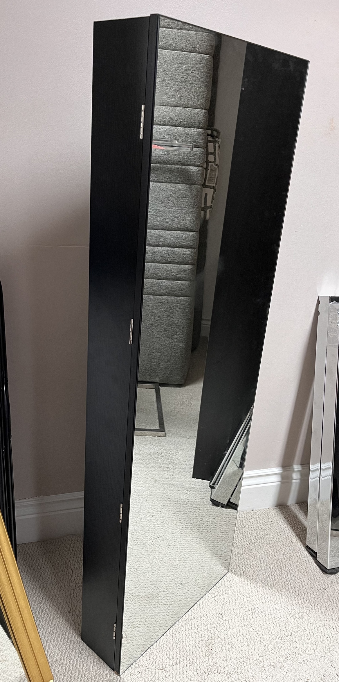 Mirrored Jewelry Cabinet Armoire (price negotiable)
