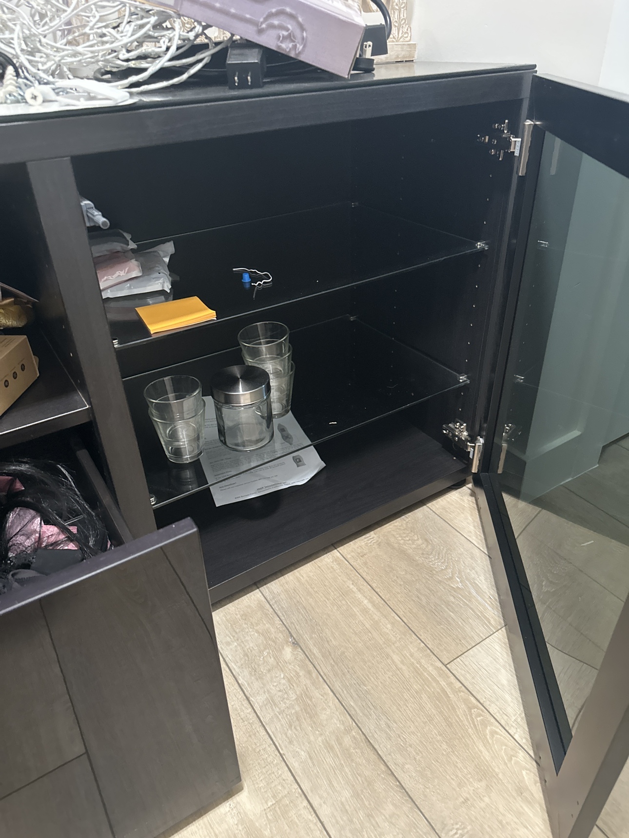 Black Entertainment Unit IKEA - photo 2