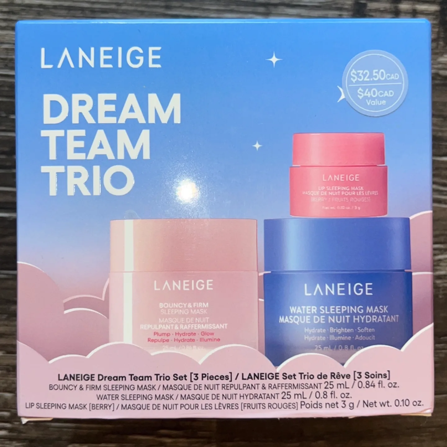 LANEIGE Limited Edition Dream Team Trio Skincare Mini Set thumbnail