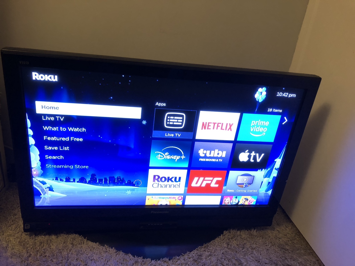Panasonic 48" TV with Roku device