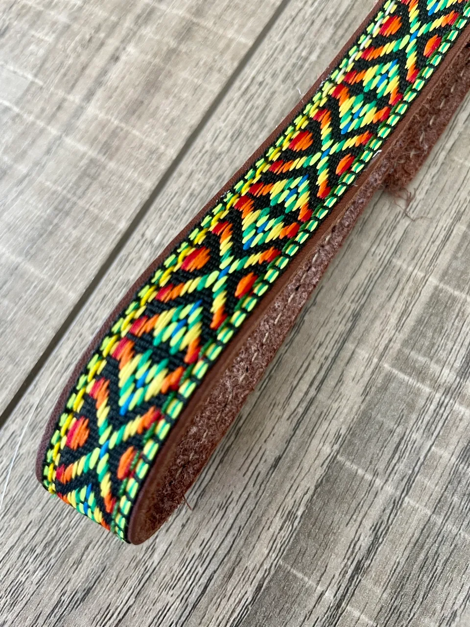 Mexican Leather Dog Collar Size M image indicator(2)