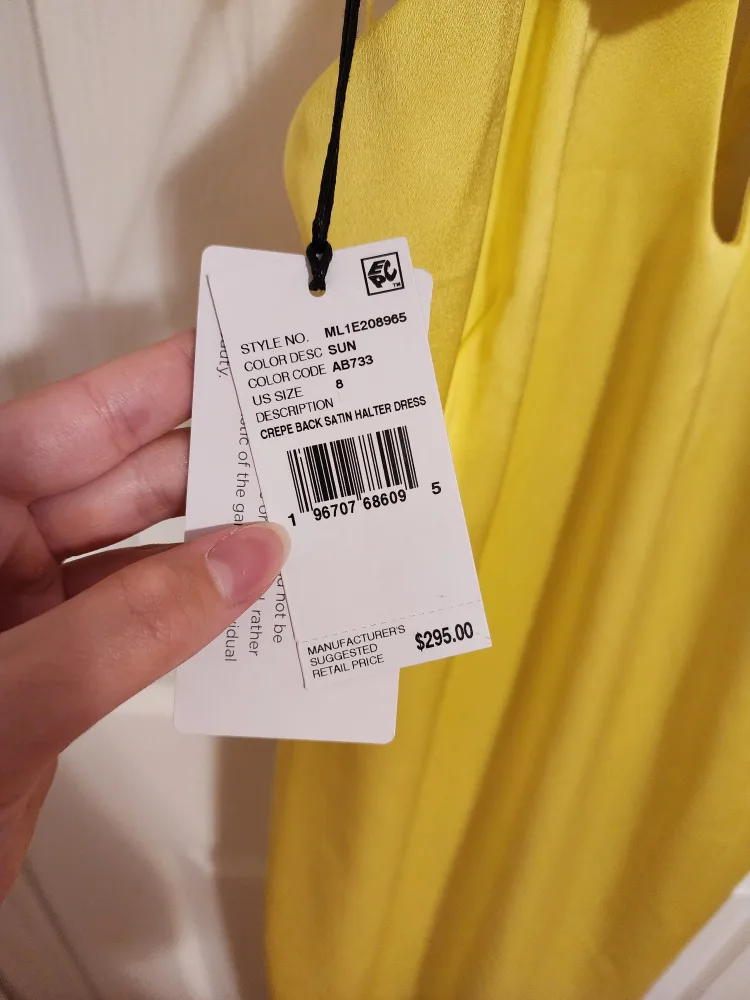 crepe back satin halter dress image indicator(8)