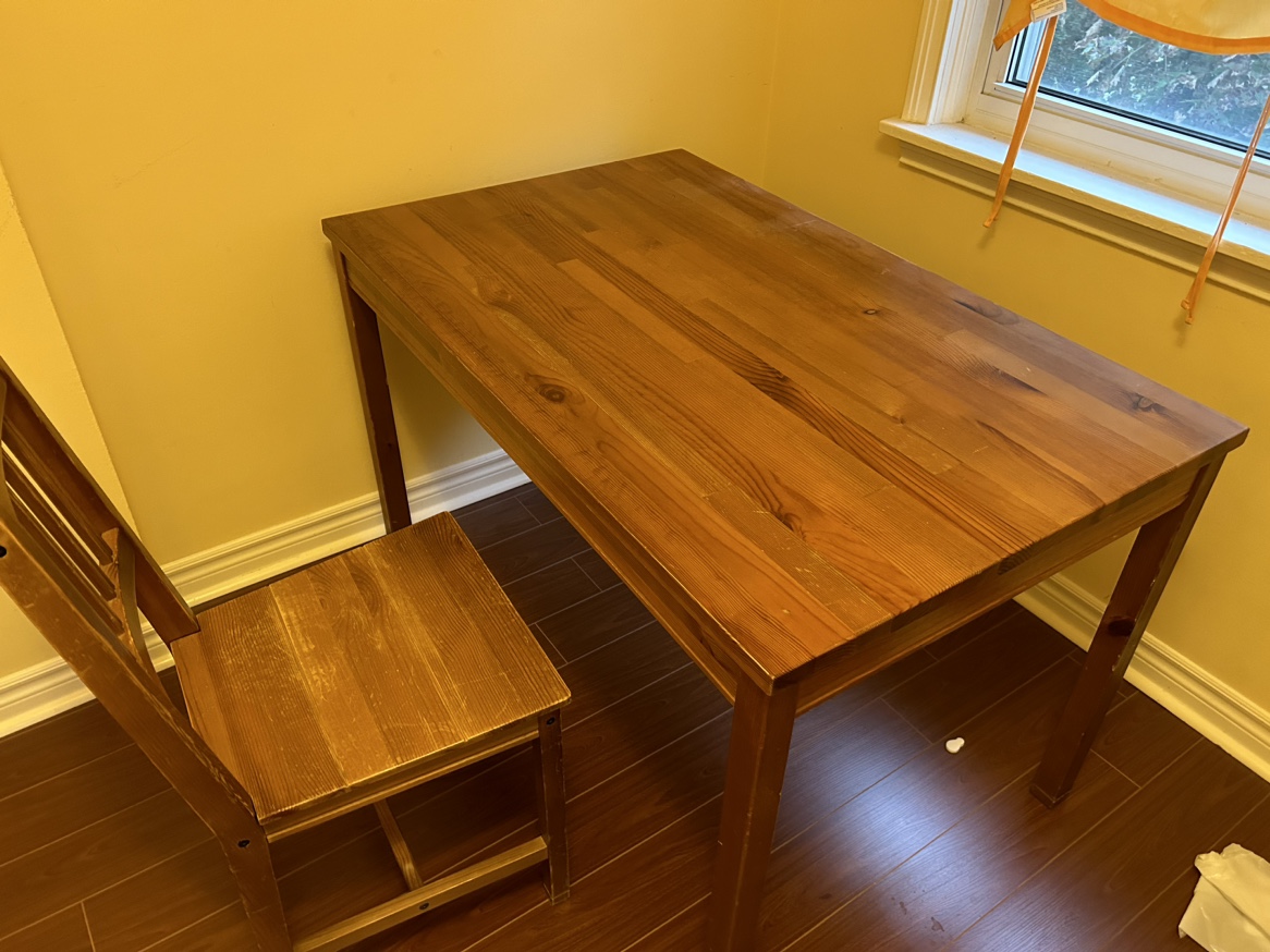 Wooden Table and Chair Set - photo 3