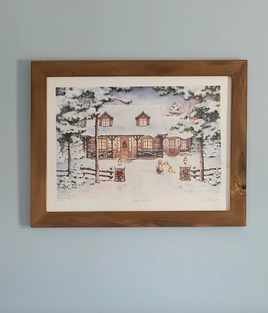 Laura Berry Framed Signed Print - "A Warm Welcome" thumbnail