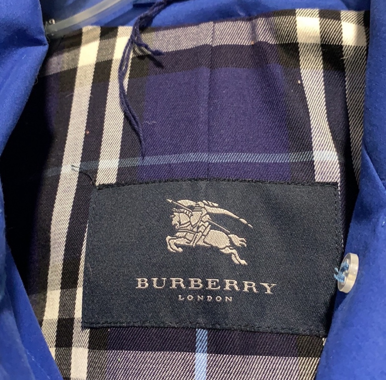 Burberry Blue Trench Coat - photo 3