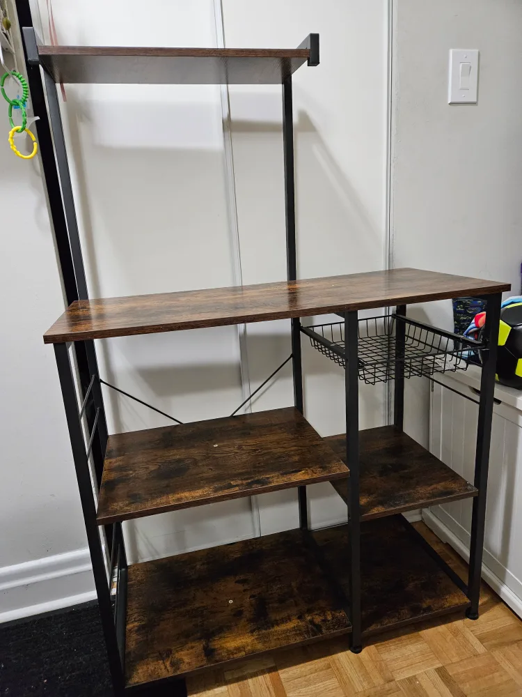 Rustic Brown Kitchen Shelf thumbnail