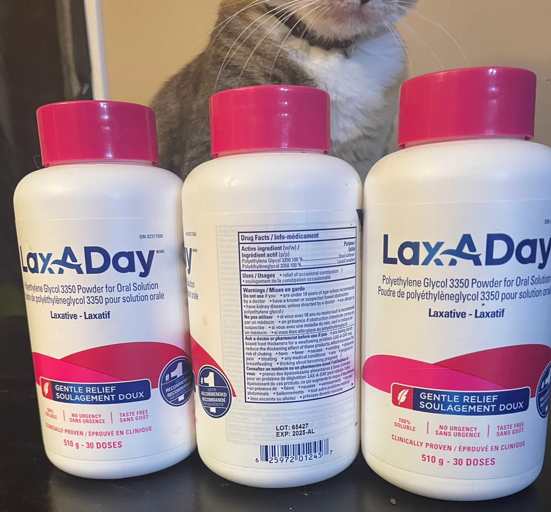 3 bottles of LAX-A-Day ($19.50 each) Powder image indicator(7)