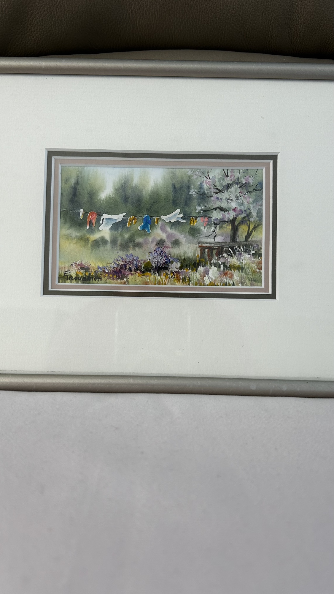 # Freecycle   Framed Watercolor Painting