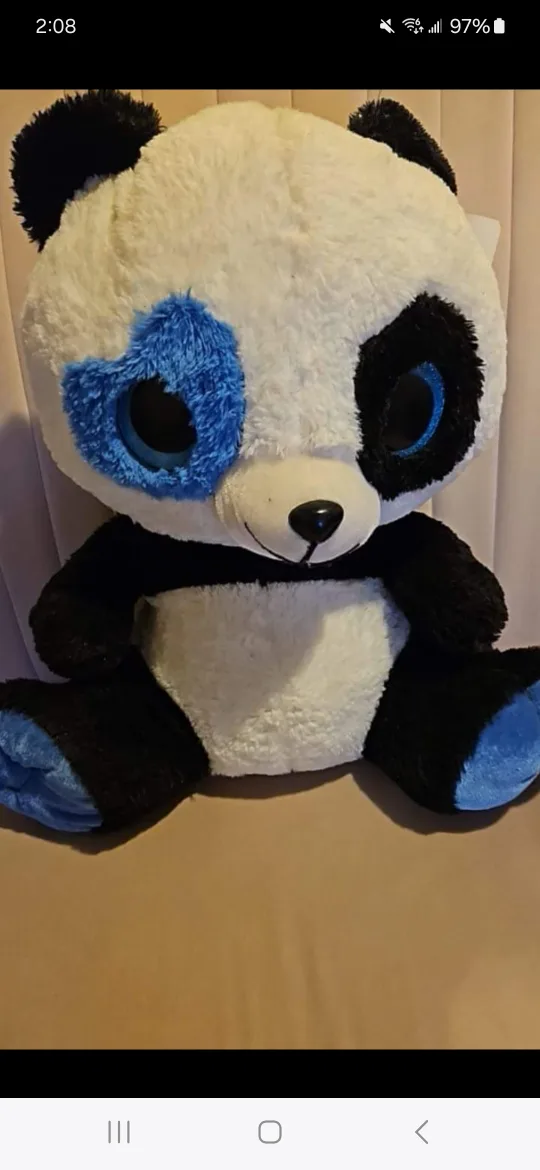 Large Blue Eyed Panda Plush #freecycle thumbnail