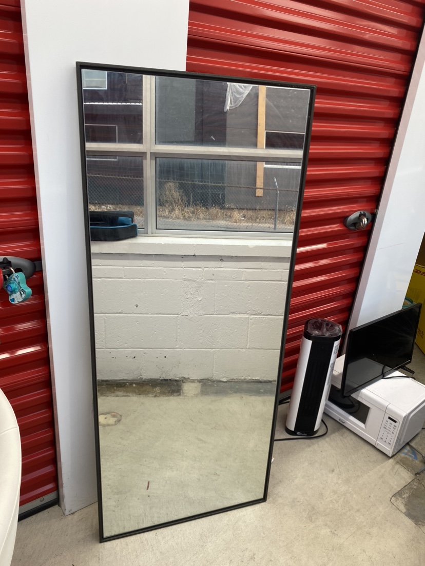 Full Length Black Framed Mirror