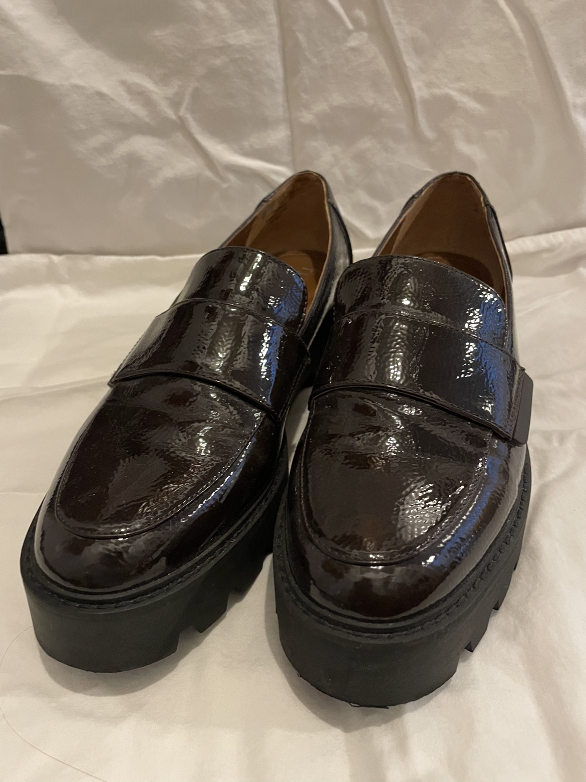Franco Sarto Brindy Platform Loafers - Dark Brown - photo 2