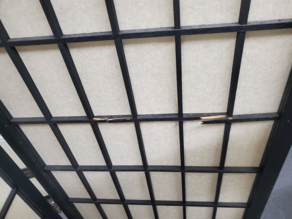 Japanese style black shoji 3-Panel Room Dividers (2) - photo 3