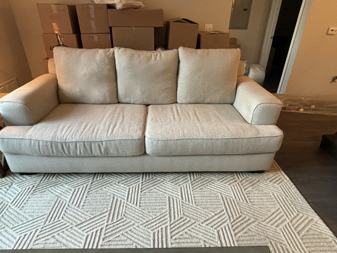 Deep seat light Beige Sofa - photo 2