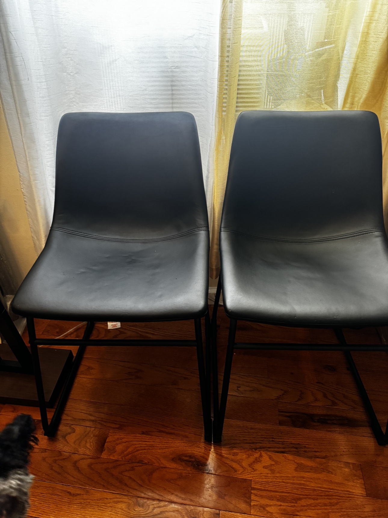 Black Dinning Table Chairs (Set of 4)