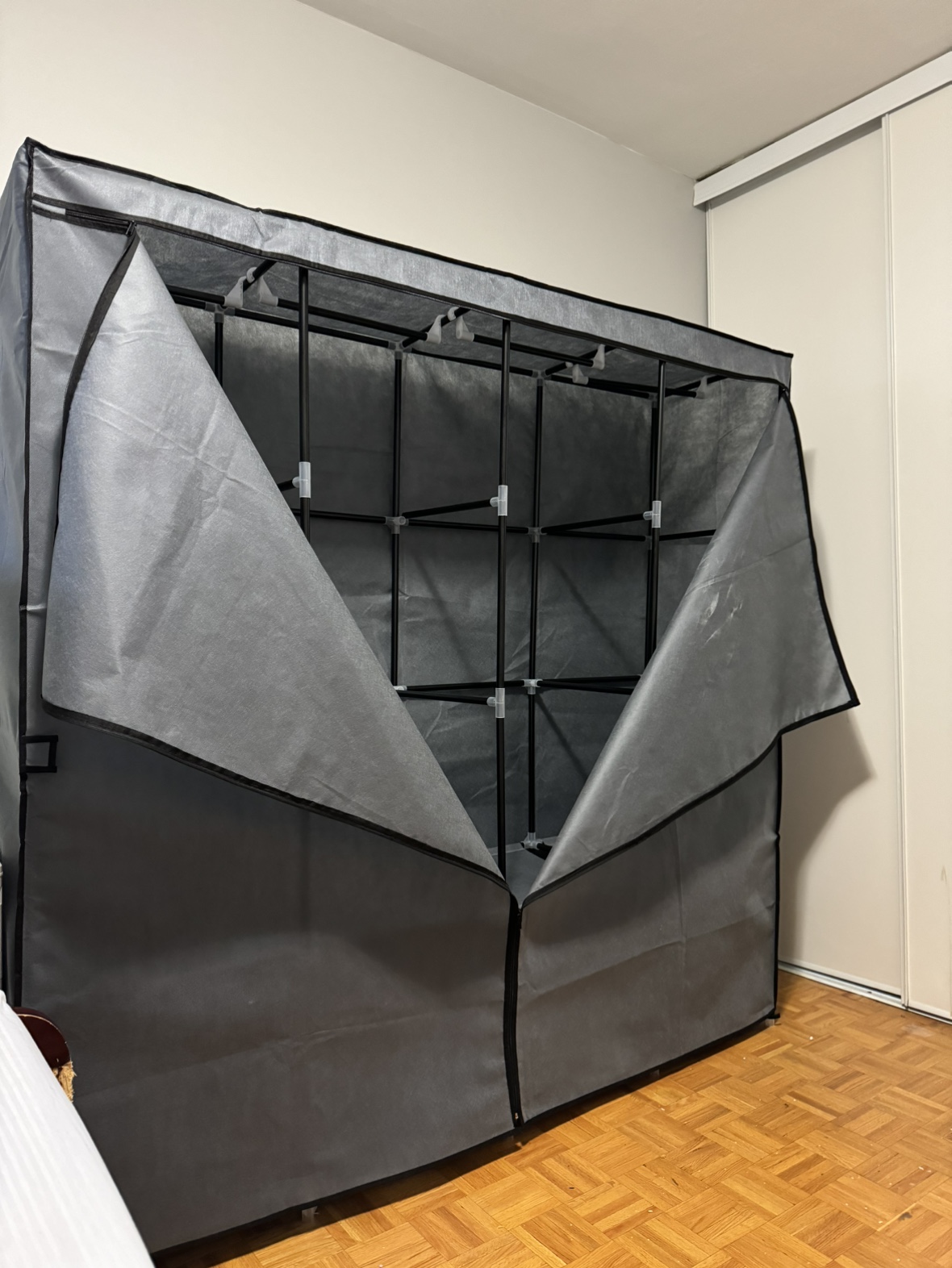 Grey Fabric Closet Organizer - photo 2