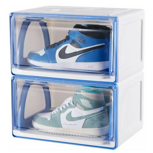 Pull out sliding shoe storage boxes