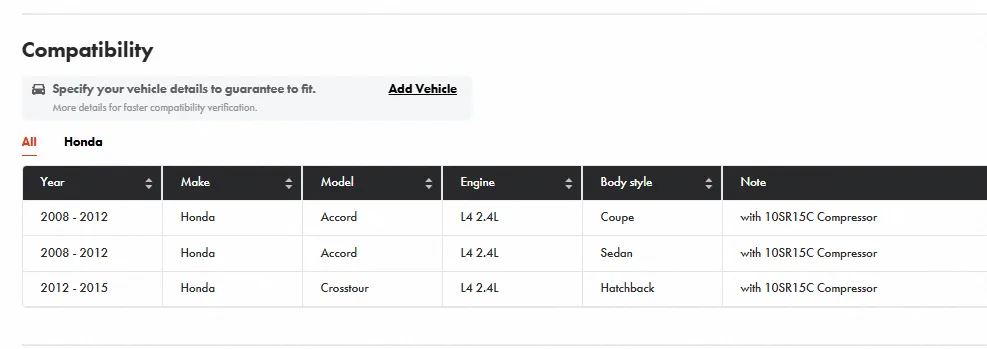 A/C Compressor image indicator(10)