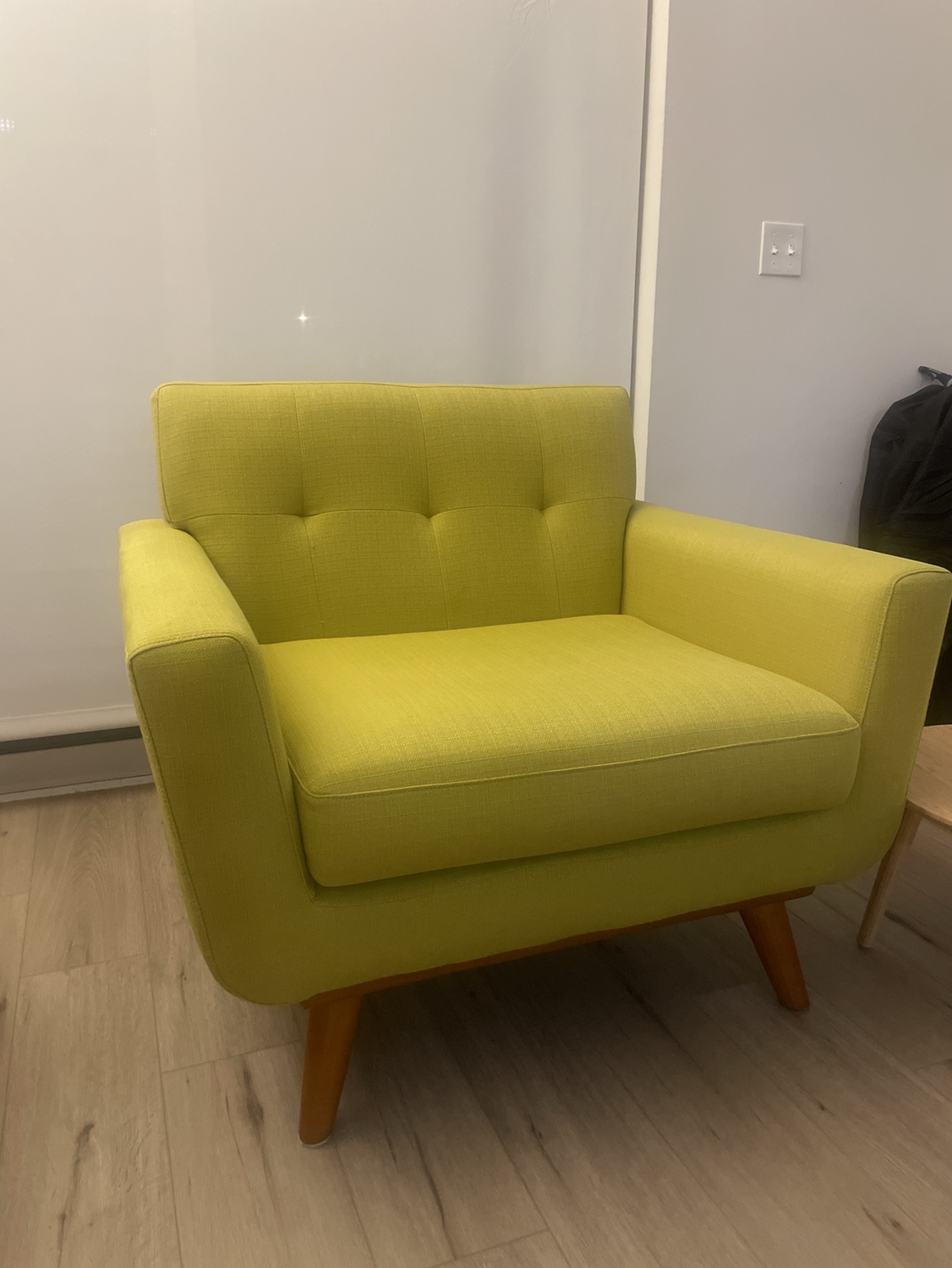 Sofa With Fabric In Wheatgrass