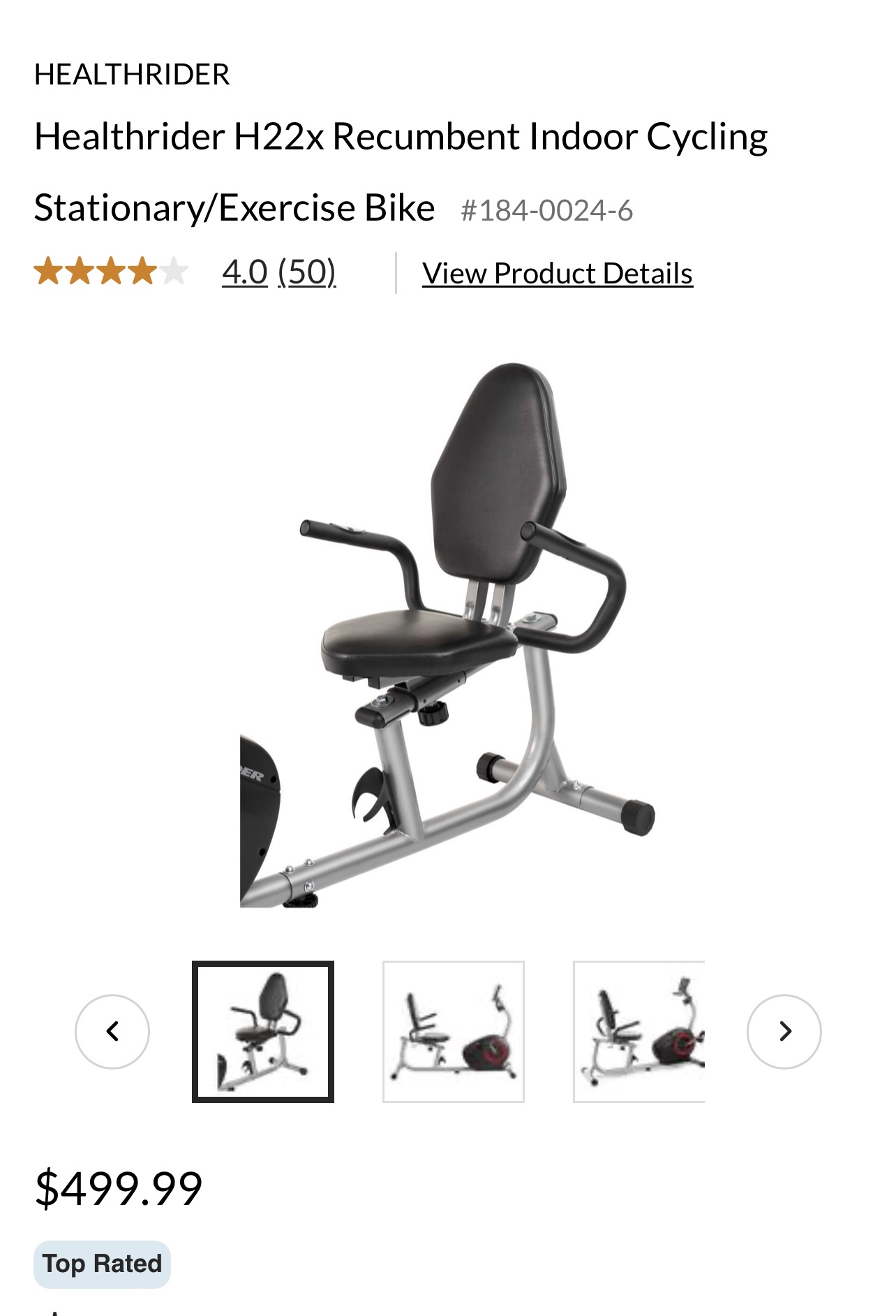 HealthRider H22X Recumbent Exercise Bike - photo 4