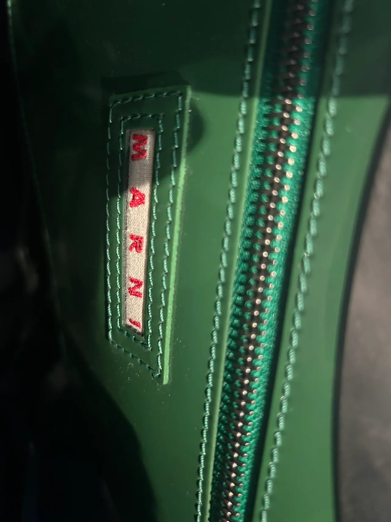 New with Tags marni green patent leather bag. From holt Renfrew. image indicator(10)