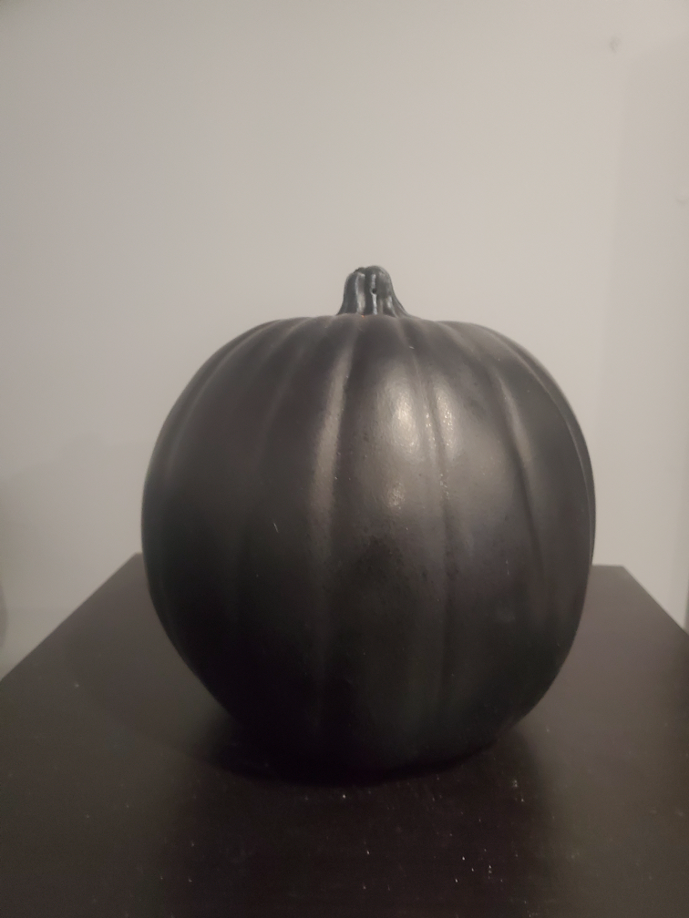 #freecycle Black Pumpkin Decoration for Witchy Halloween Stuff