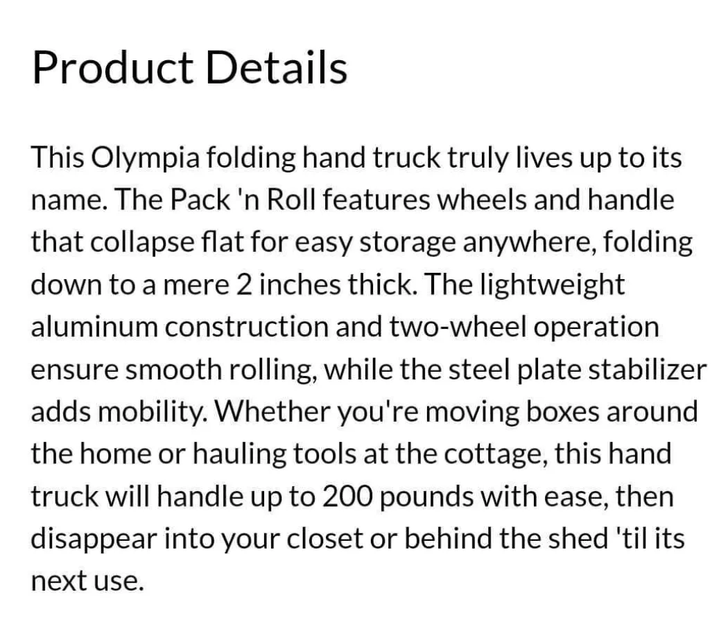 Folding Hand Truck image indicator(4)