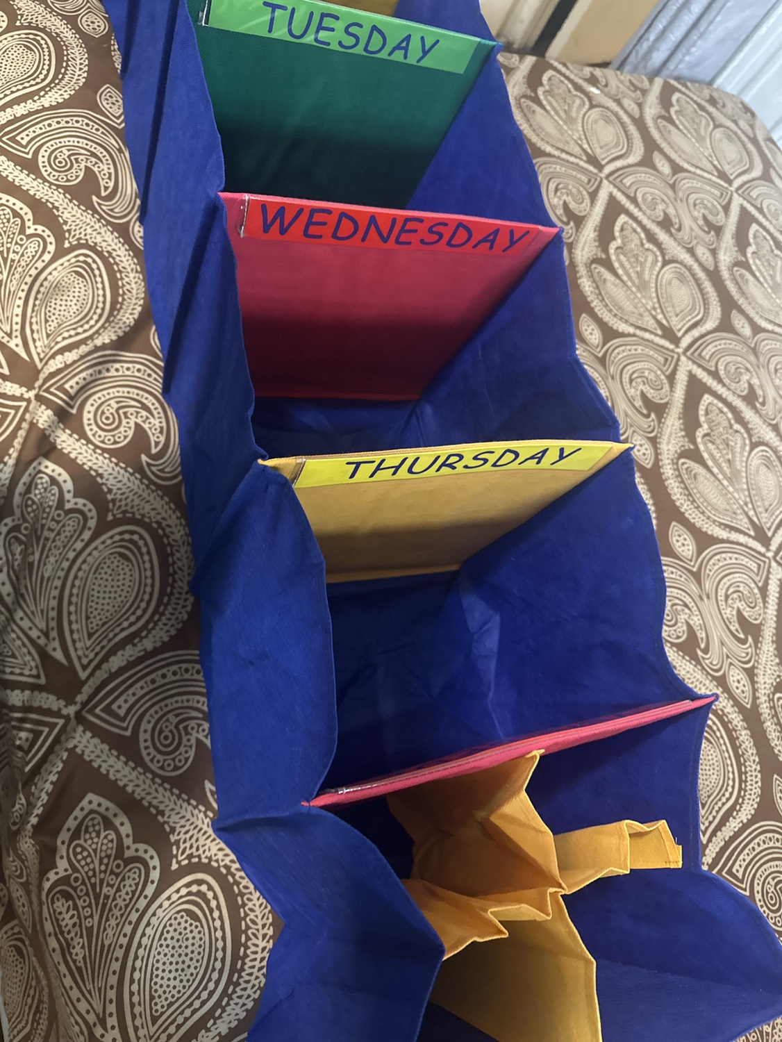 Days of the Week Hanging Organizer - photo 2
