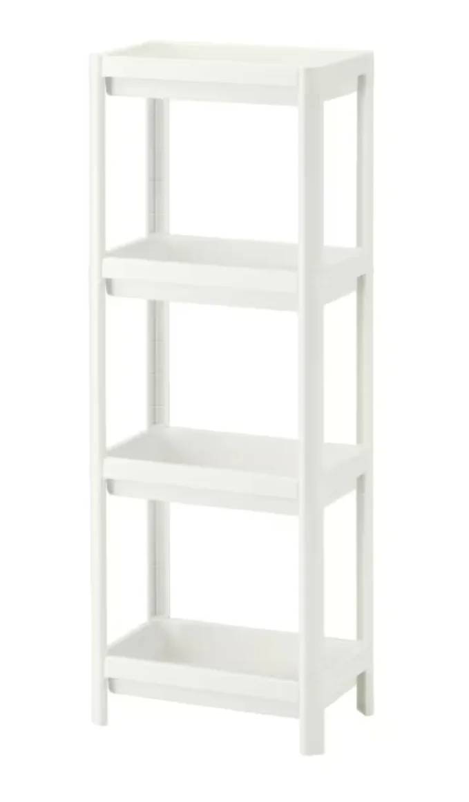 IKEA 4-Tier White Shelf Unit thumbnail